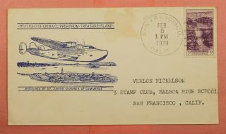 1939 China Clipper First Flight From Treasure Island San Francisco Ca