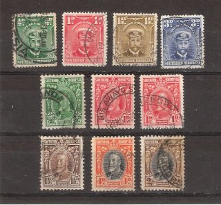 Southern Rhodesia 1924 - 33 10 King George V Definitives