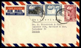 Mayfairstamps Malaysia 1960 Kuala Lumpur Air Mail To Zurich Switzerland Cover Ww