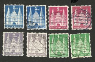 Germany - American And British Zone - 8 Stamps - 1948/1949.