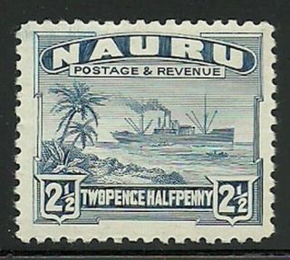 Album Treasures Nauru Scott 21a 2 1/2p Freighter Hinged
