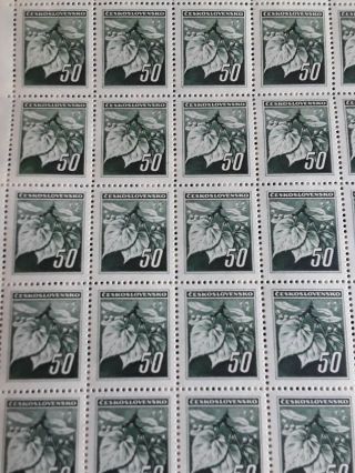 Stamps Czechoslovakia 1940 ' s.  Sheets. 3