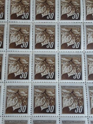Stamps Czechoslovakia 1940 ' s.  Sheets. 4