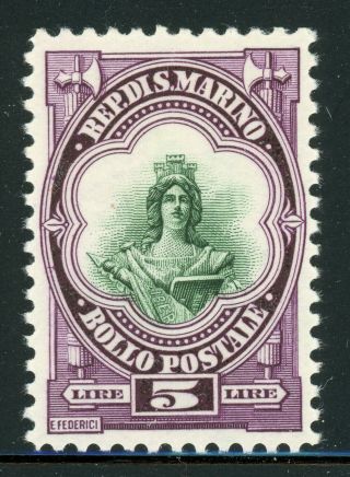 San Marino Mh Selections: Scott 130 5l Violet/green Liberty Cv$4,