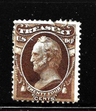 Hick Girl Stamp - Old U.  S.  Official Sc O80 Treasury Dept.  Y2423