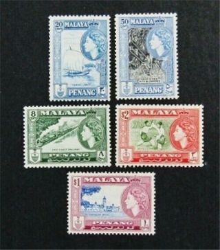 Nystamps British Malaya Penang Stamp 49//54 Og H $42
