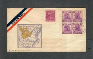 Us Fdc Sc 837 Jul 15 1938 Via Air Mail Listing 3
