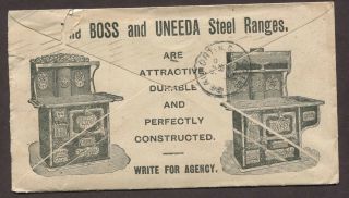 Usa 1900 Steel Stoves & Ranges Advertising Cover Cincinnati Ohio To Beaufort Nc
