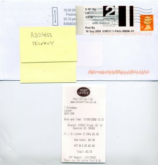 Post & Go Broadway Fad10011 30p 2nd Label 1pag 18/09/09 Dl Cover Good Receipt