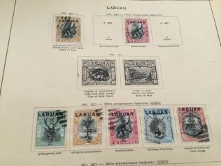 Labuan stamps old vintage 2