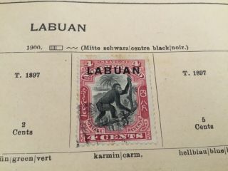 Labuan stamps old vintage 4
