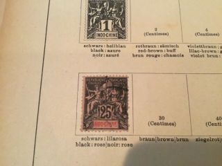 Indo China Hinterindien Stamps Old Vintage