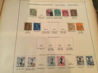Indo China hinterindien stamps old vintage 3