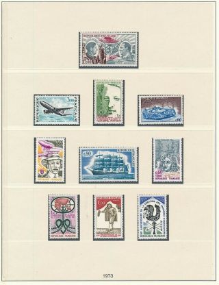 D003506 France 1973 Selection Of Mnh Stamps