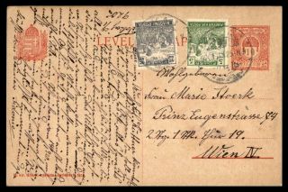 Mayfairstamps Hungary 1925 To Wien Postal Card Stationery Wwb77171