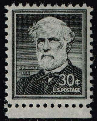 Us Stamp 1049 – 1955 Liberty Series - 30¢ Robert E.  Lee Mnh/og Xfs