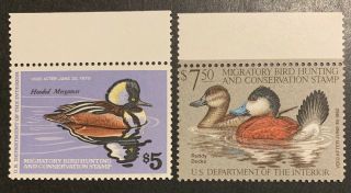 Tdstamps: Us Federal Duck Stamps Scott Rw45 Rw48 (2) $5 $7.  50 Nh Og
