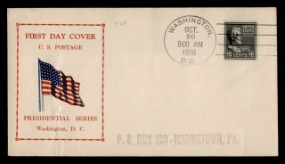 Dr Who 1938 President Abraham Lincoln Prexie Fdc C100581