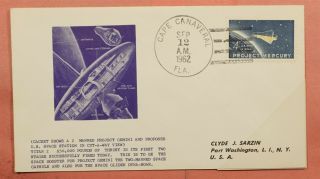 1962 Titan Ii Missile Launch Cape Canaveral Fl Sarzin Cachet