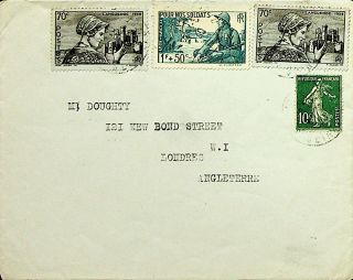 France For Our Soldiers On Cover To England - K364