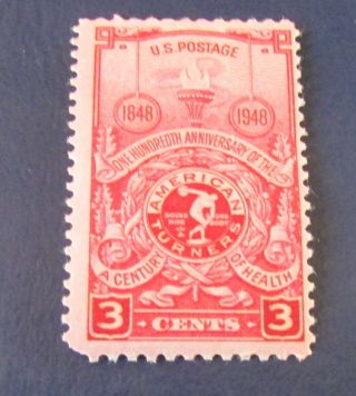 U.  S.  Stamp - - [single Stamp] - Am.  Turners Society - 100th Ann.  - (1948) - Scott 979 -