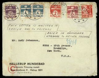 Mayfairstamps Denmark 1940 Censored To Us York Cover Wwb79847