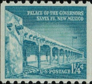 1960 1 1/4c Palace Of Governors,  Santa Fe,  Coil Scott 1054a F/vf Nh