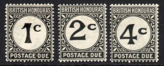 British Honduras Set Of Postage Due Stamps C1923 - 64 Mounted