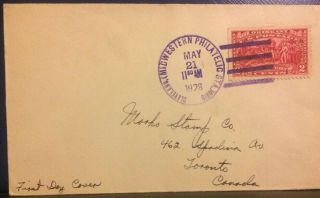 Us Stamp Scott 644 1927 2 Cent Burgoyne Campaign Cleveland Aug 3 Uncachet Fdc