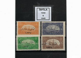 Top Rarity 1921 Overprint On Ottoman Navy League Stamps Signed Set From Turkey
