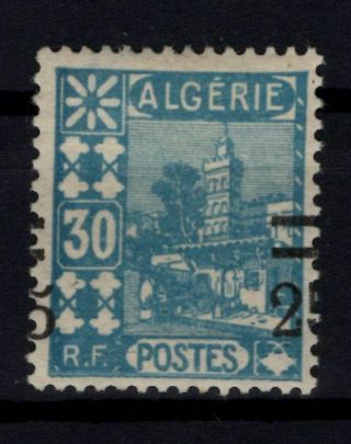 P107723/ French Algeria – Variety - Maury 72 Shifted Overprint Signed Brun