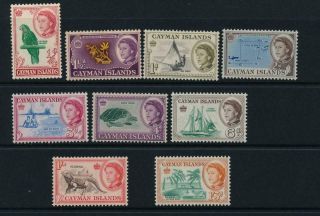 Cayman Islands 1962 Sg 165 - 75 Mnh (9 Stamps)