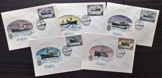 Russia.  Antarctic & Arctic,  Russian Ice Breakers (b) With Special Cancellations