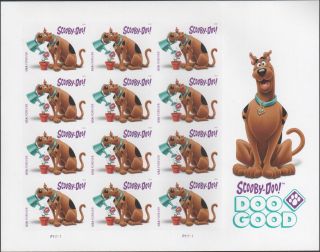 Us Scooby Doo 2018 Scott 5299 Doo Good Great Dane 12 Mvf Forever Stamp Sheet Nip