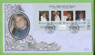 Gibraltar 1998 Princess Diana Memorial M/s On First Day Cover