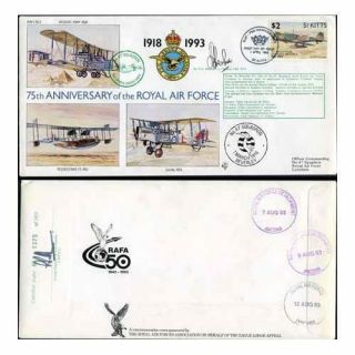 Raf (75) 2c 75th Ann Of The Raf No.  47 Squadron Signed By A.  V.  M.  J.  A Cheshire