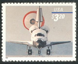 Mnh - 3261 - Space Shuttle Landing - Under Face Value
