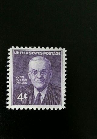 1960 4c John Foster Dulles,  U.  S.  Secretary Of State Scott 1172 F/vf Nh