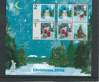 Qe2 2006 Christmas Miniature Sheet Ms2684 Never Hinged