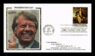 Dr Jim Stamps Us Inauguration Event Jimmy Carter Silk Event Cover 1977