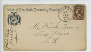Mr Fancy Cancel Sc 210 State Of York Assembly Chamber 1887 Cvr 1510