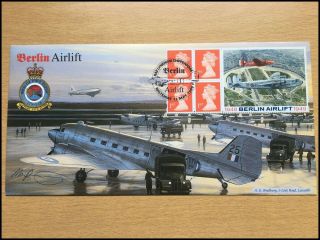 Bradbury Berlin Airlift Ltd Edt Fdc Signed Designer Mark Postlethwaite 8/100