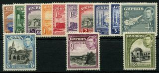 Cyprus 1938 - 1951 Selection Inc Sg 156 & Sg 160 Mounted Cat £100.  00,