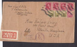 Philippines 1931 Registered Cover Front To The Usa