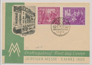 Lk71740 Germany Ddr 1950 Leipziger Messe Fdc