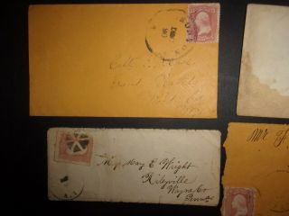 4 US SC 65 stamp covers fancy cancel 3 cent Washington ID 442 2