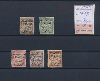Lk80295 France Alaouites 1925 Taxation Overprint Mh Cv 30 Eur
