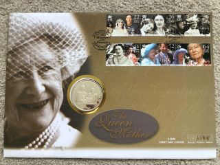 The Queen Mother First Day Cover And 1 Crown