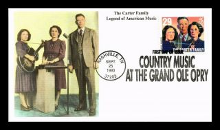 Dr Jim Stamps Us Country Music Legends Carter Family First Day Cover