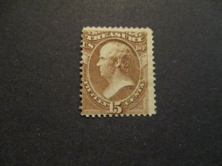1873 U.  S S O74 Bob Official Stamp Treasury 3c Brown Mnh Og